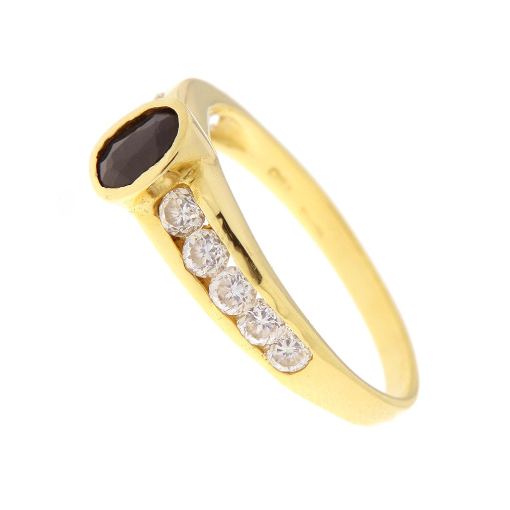 Anello Pietra Nera e Bianche