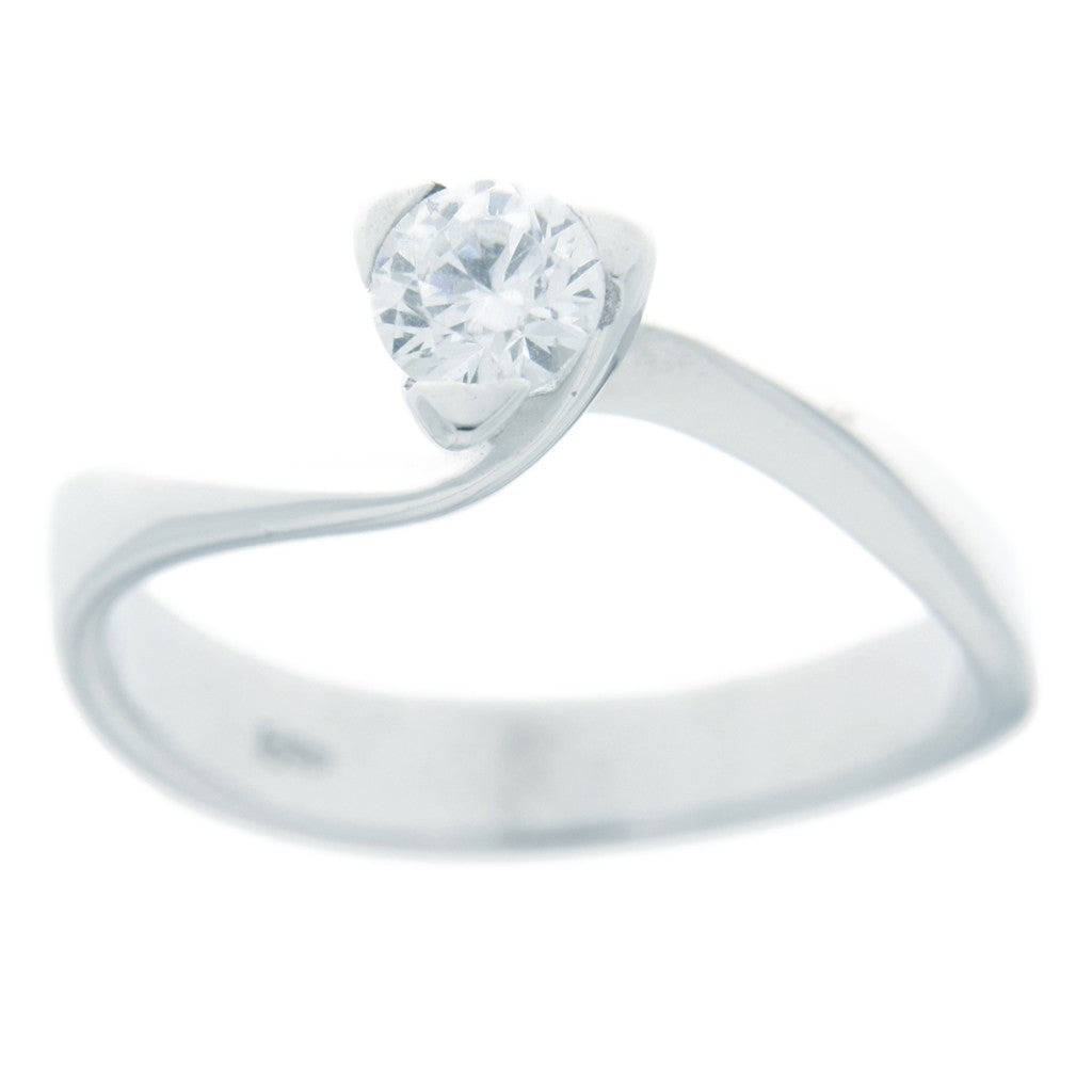 Anello Solitario Zircone