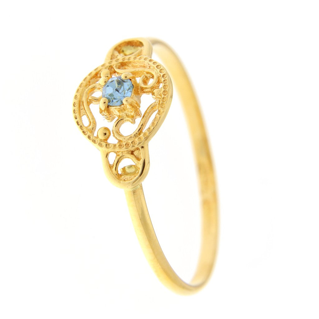 Anello in Filigrana con Pietra Celeste