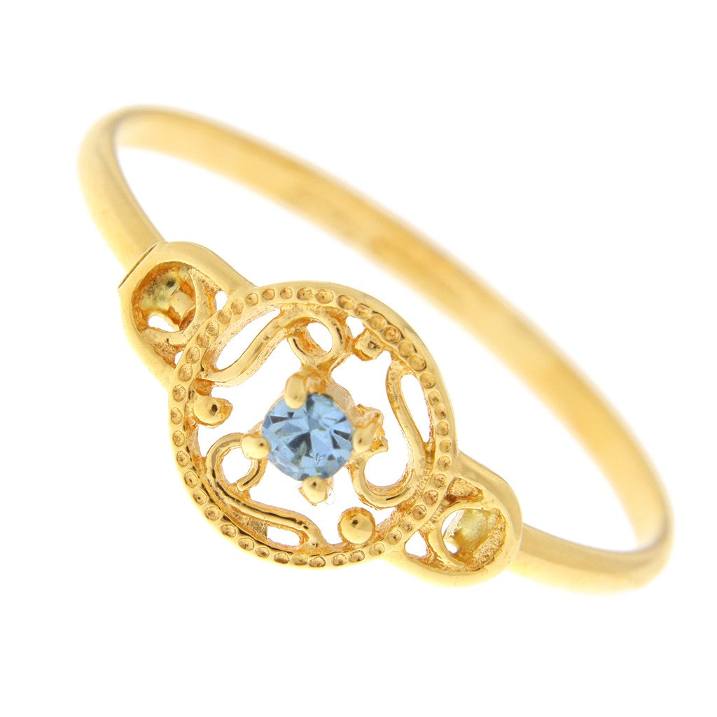 Anello in Filigrana con Pietra Celeste