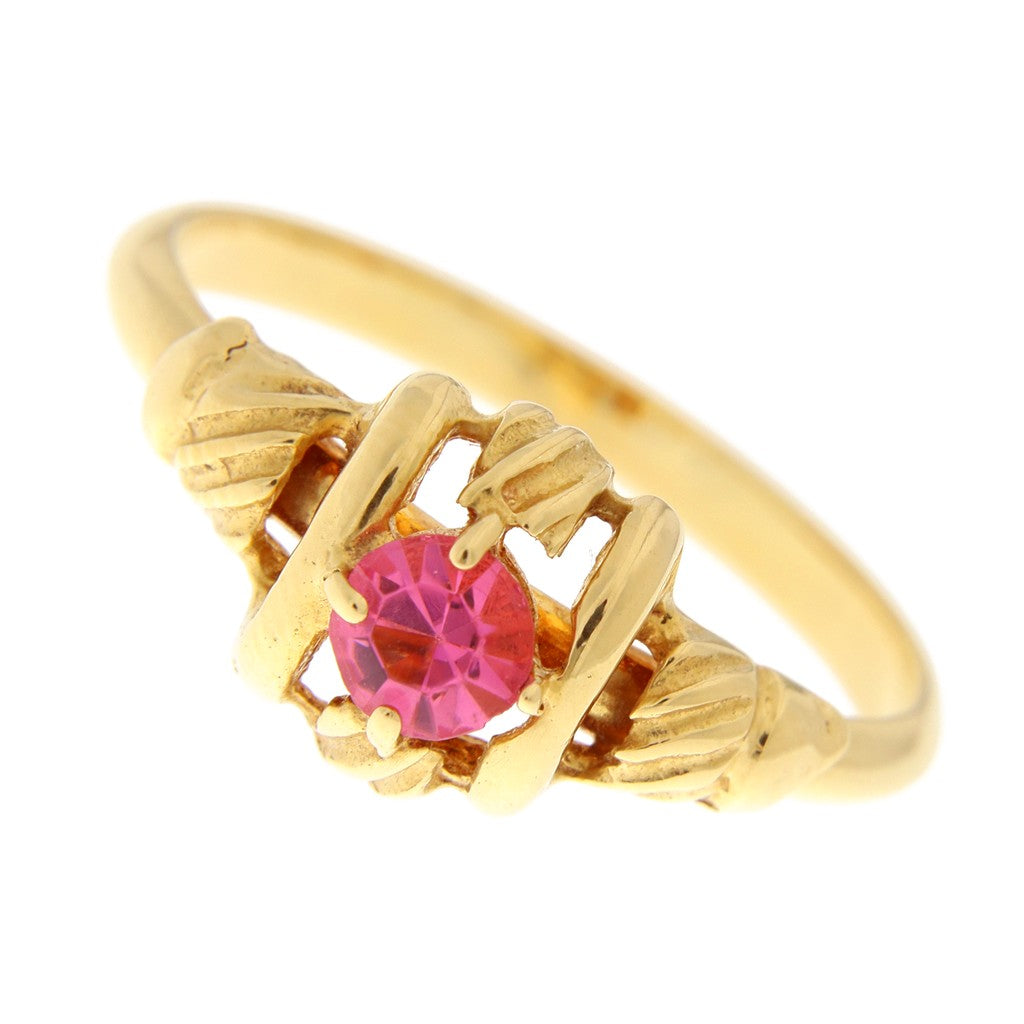 Anello con Pietra Rosa