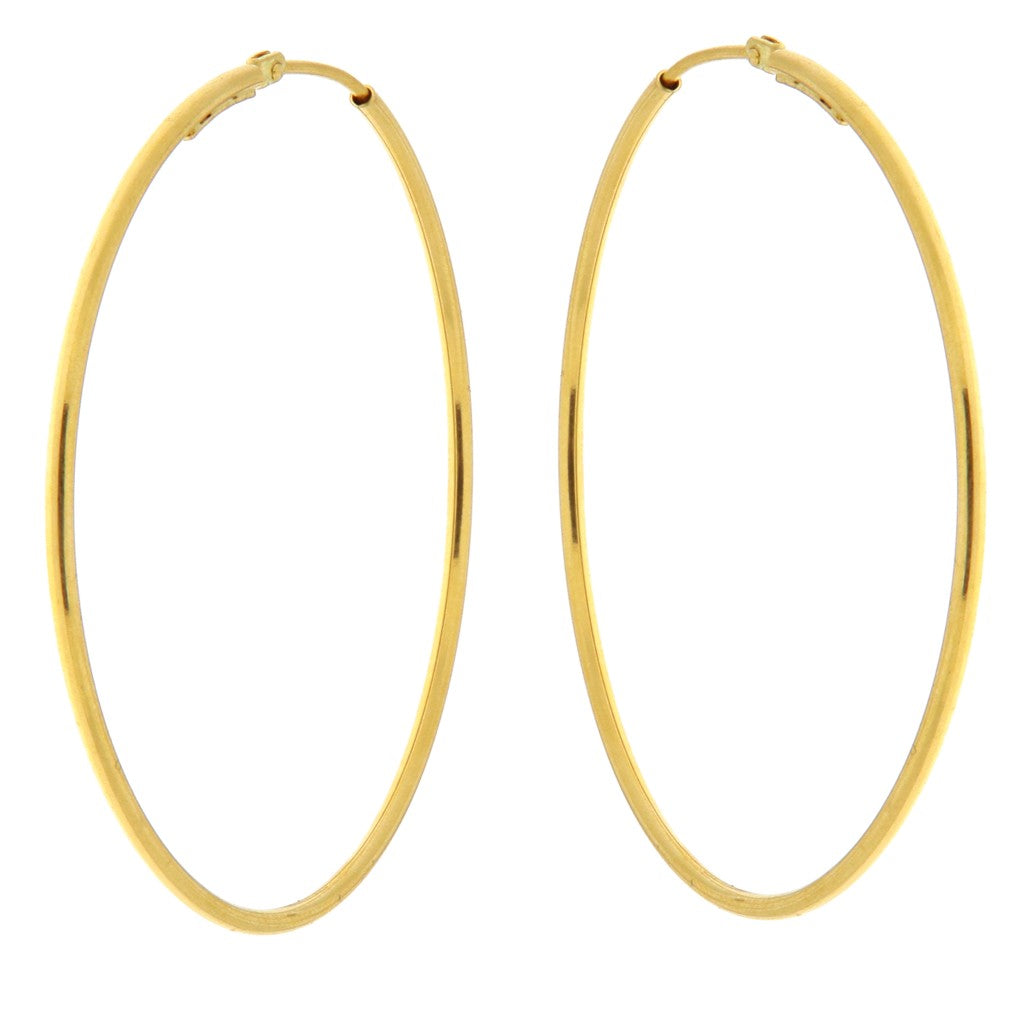 Orecchini a Cerchio Grande Sottili