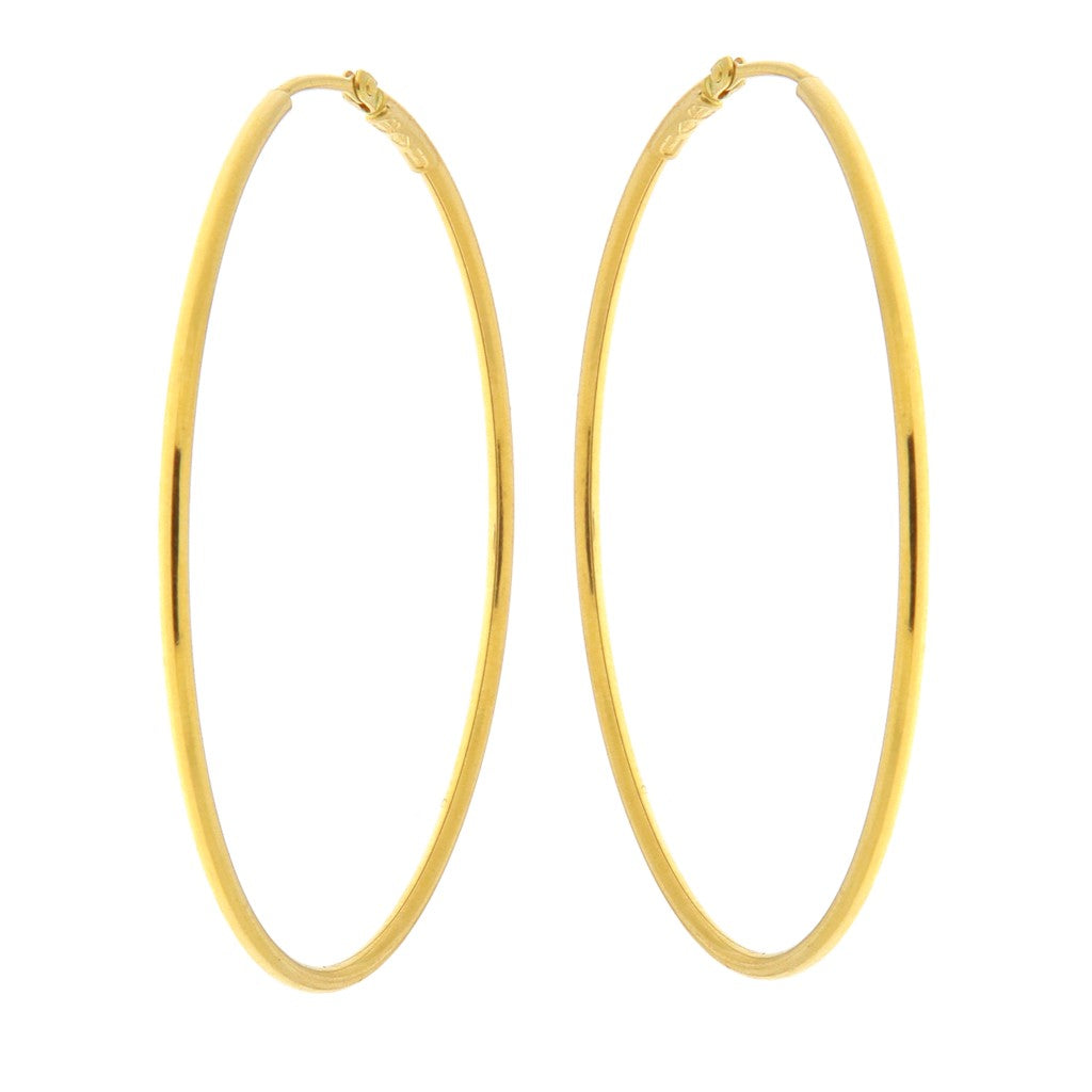 Orecchini a Cerchio Grande Sottili