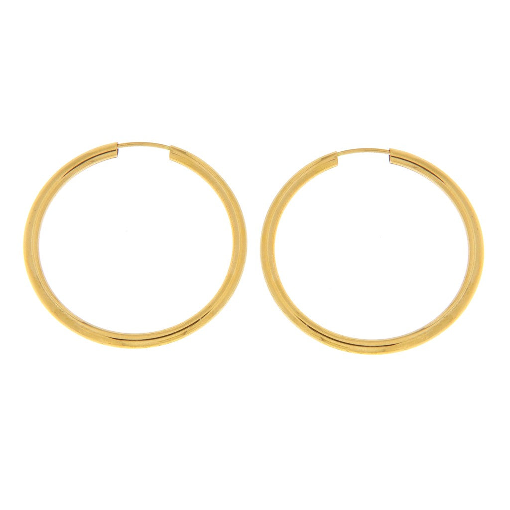 Orecchini a Cerchio Liscio