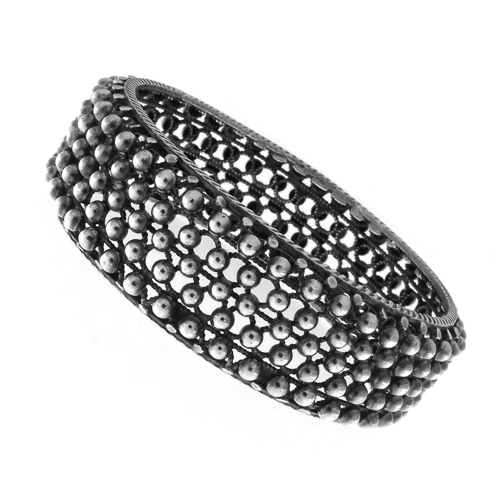 Bracciale in Argento: Cerchio Rigido Traforato