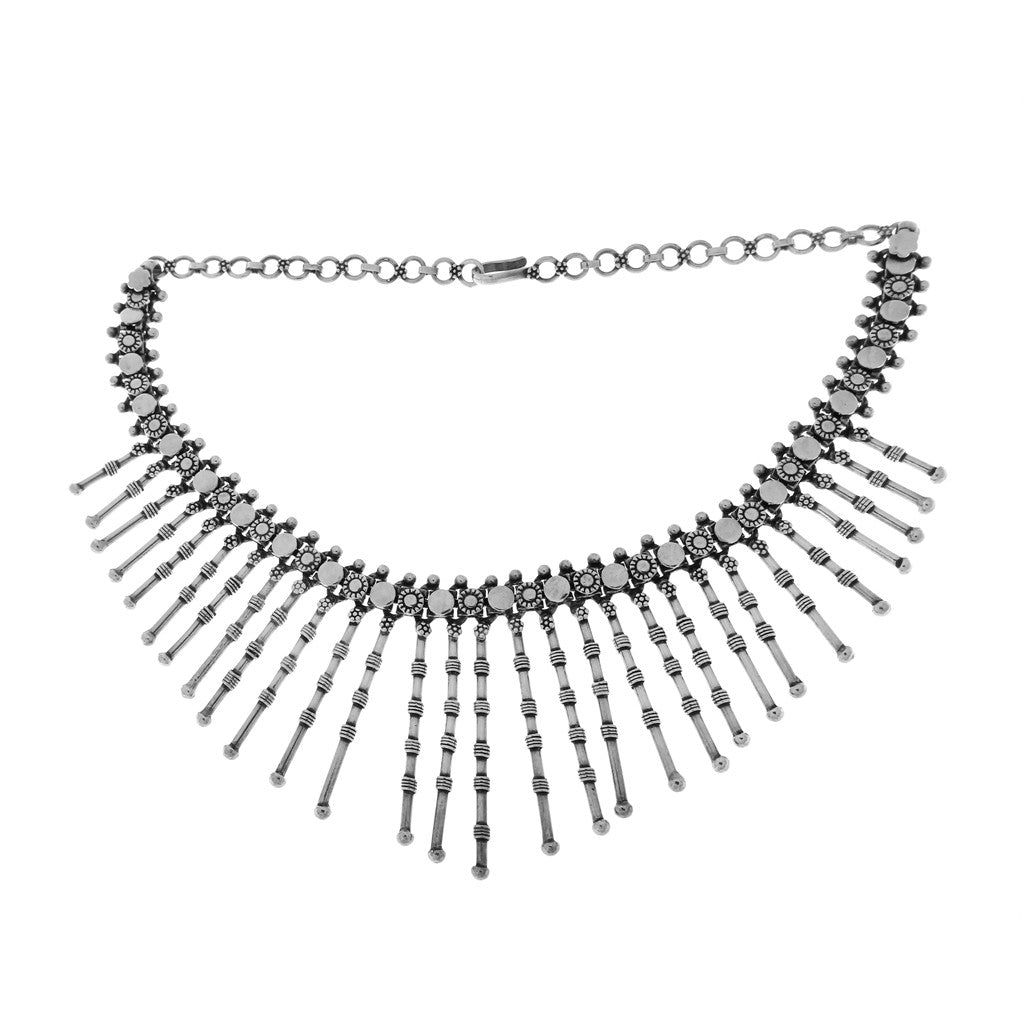 Collana in Argento: Girocollo a Fiammiferi Regolari