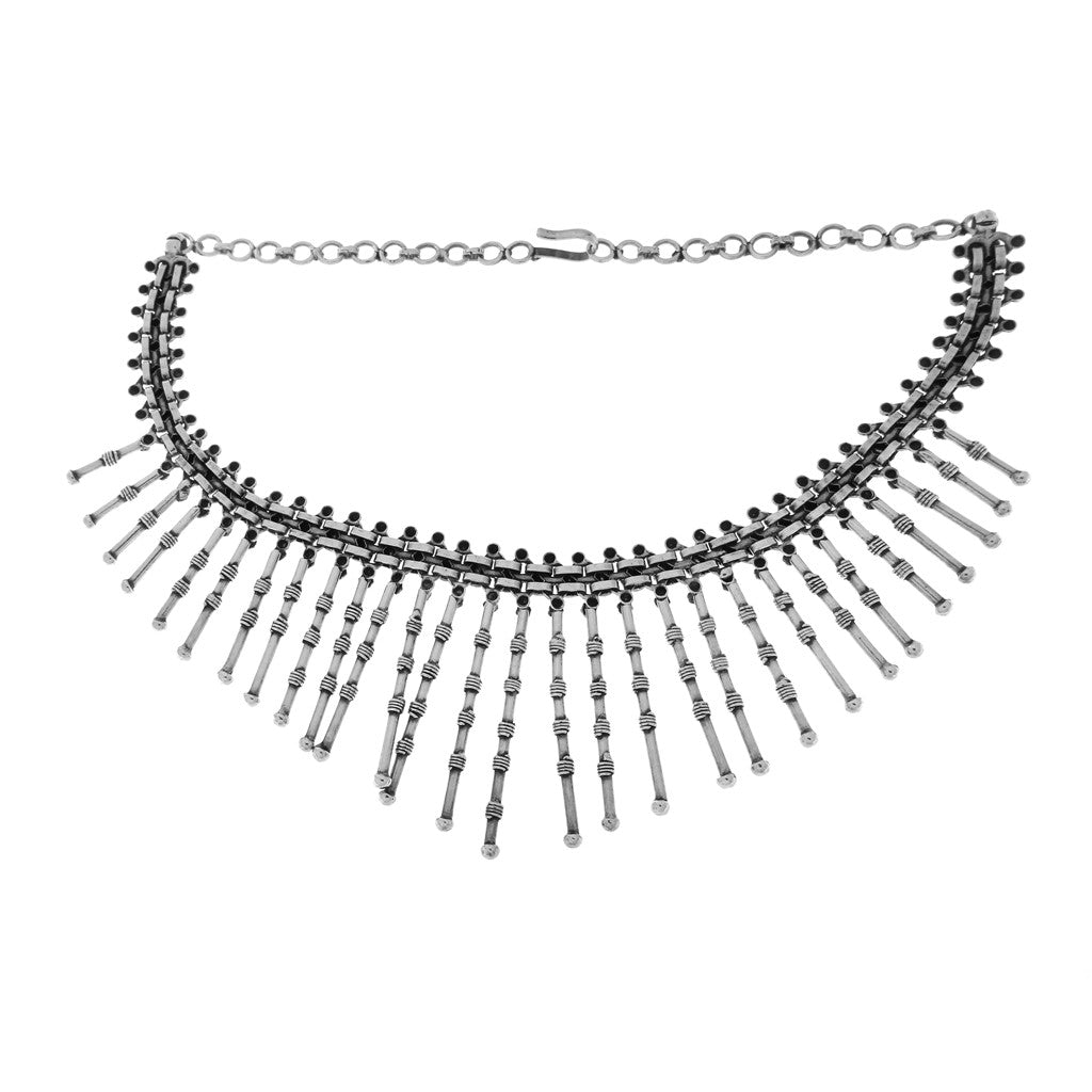 Collana in Argento: Girocollo a Fiammiferi Regolari