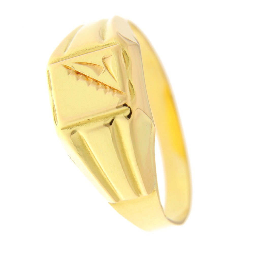 Anello Sigillo con Diagonale