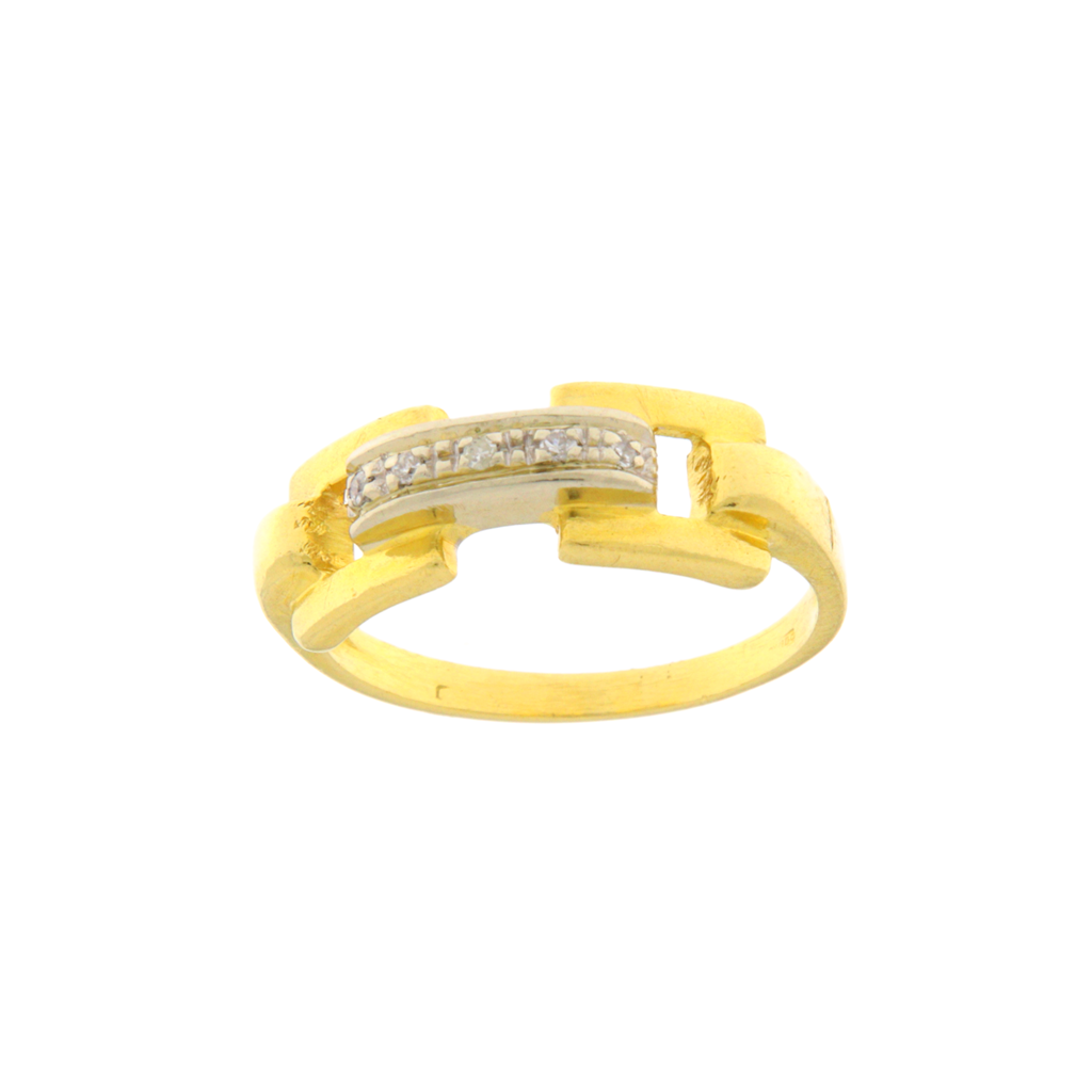 Anello con Pietre Bianche
