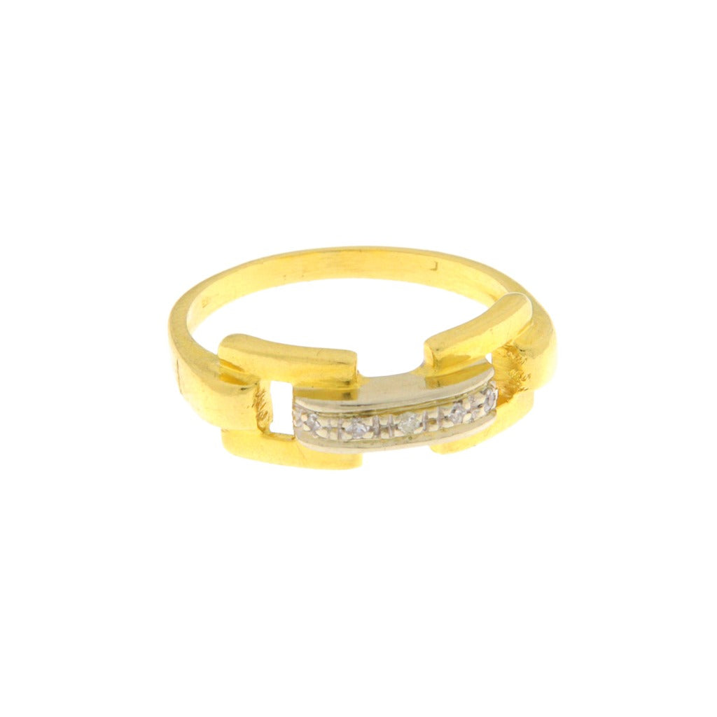 Anello con Pietre Bianche