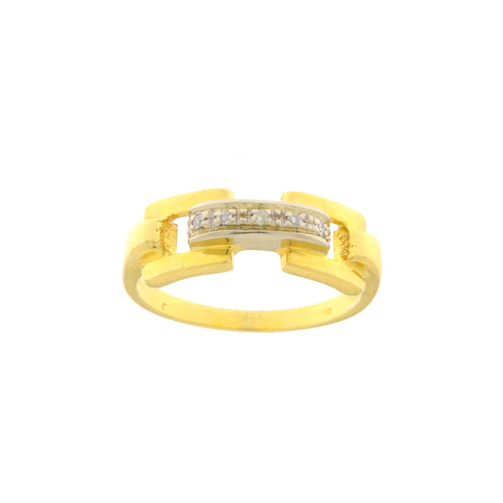 Anello con Pietre Bianche