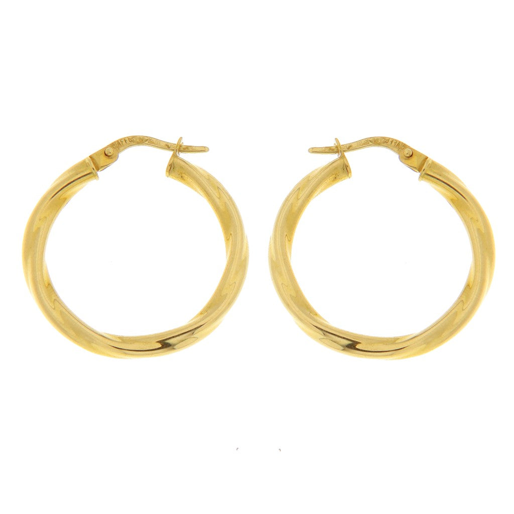 Orecchini a Cerchio Medio Piccolo Torchon