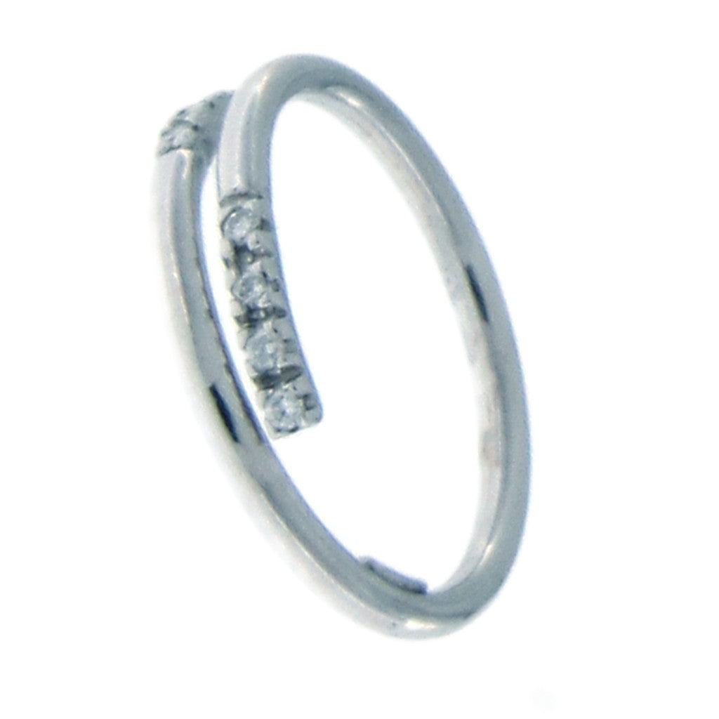 Anello Contrariè Diamanti da 0.01 CT