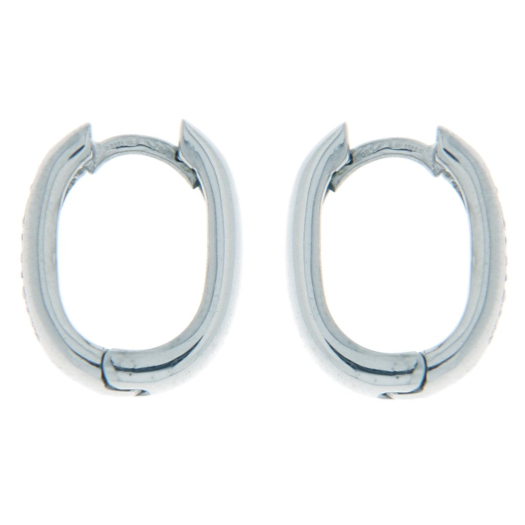 Orecchini Ovali con Diamanti