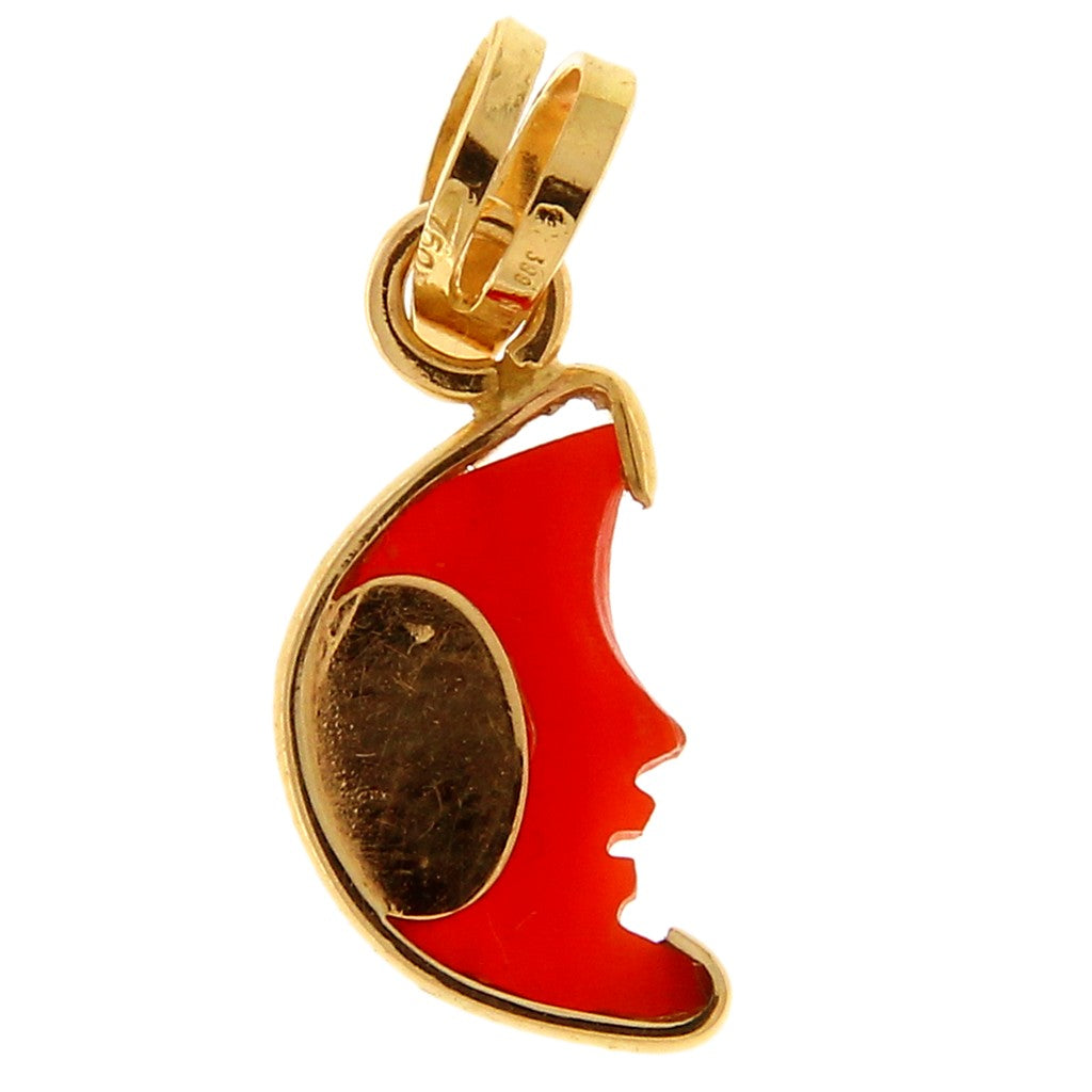 Ciondolo Luna pietra rossa