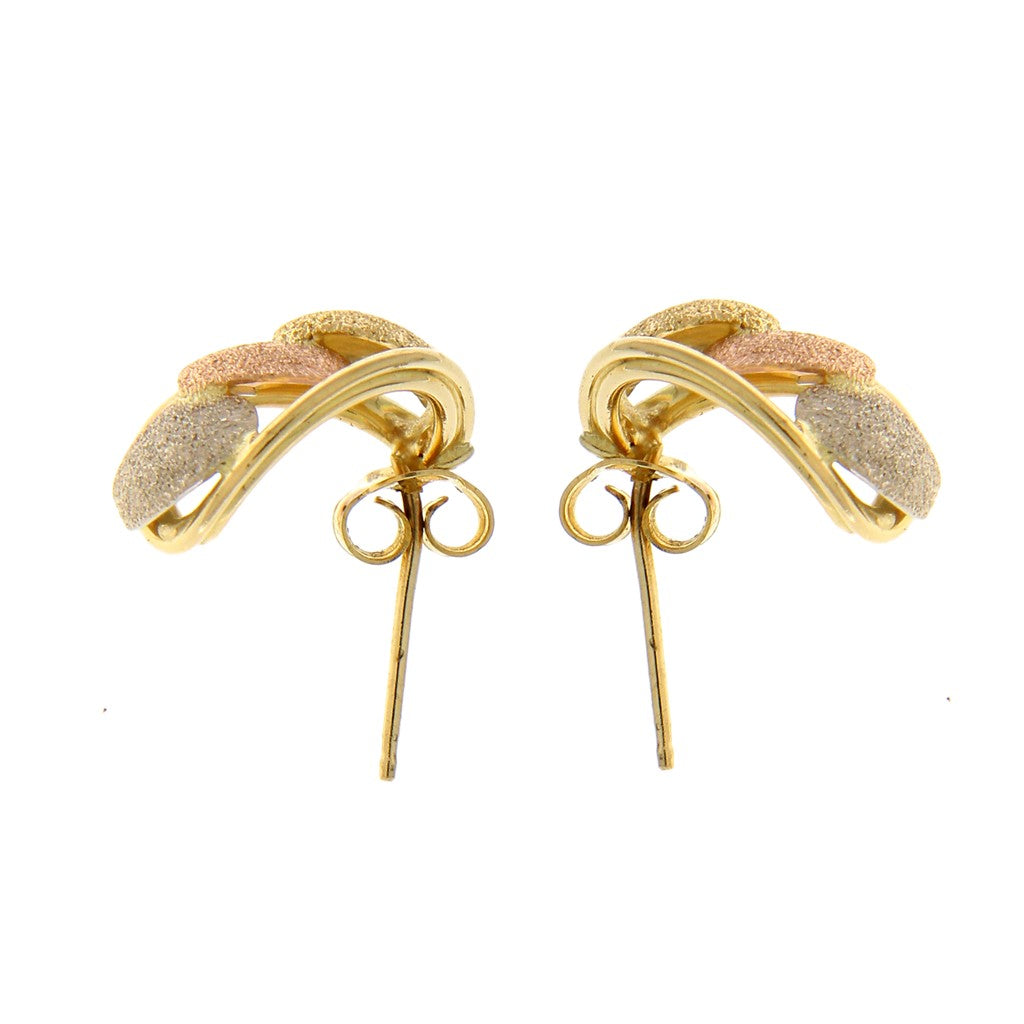 Orecchini Cuori tre ori