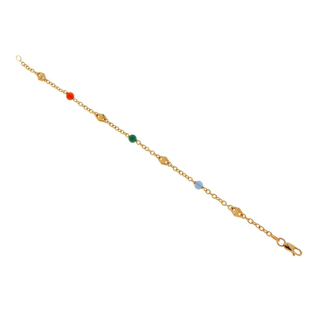 Bracciale Rolò con  Perline Colorate