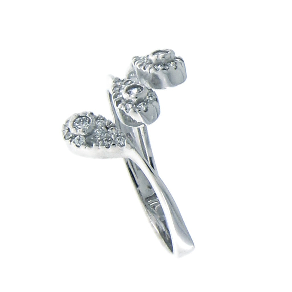 Anello Contrariè Zirconi