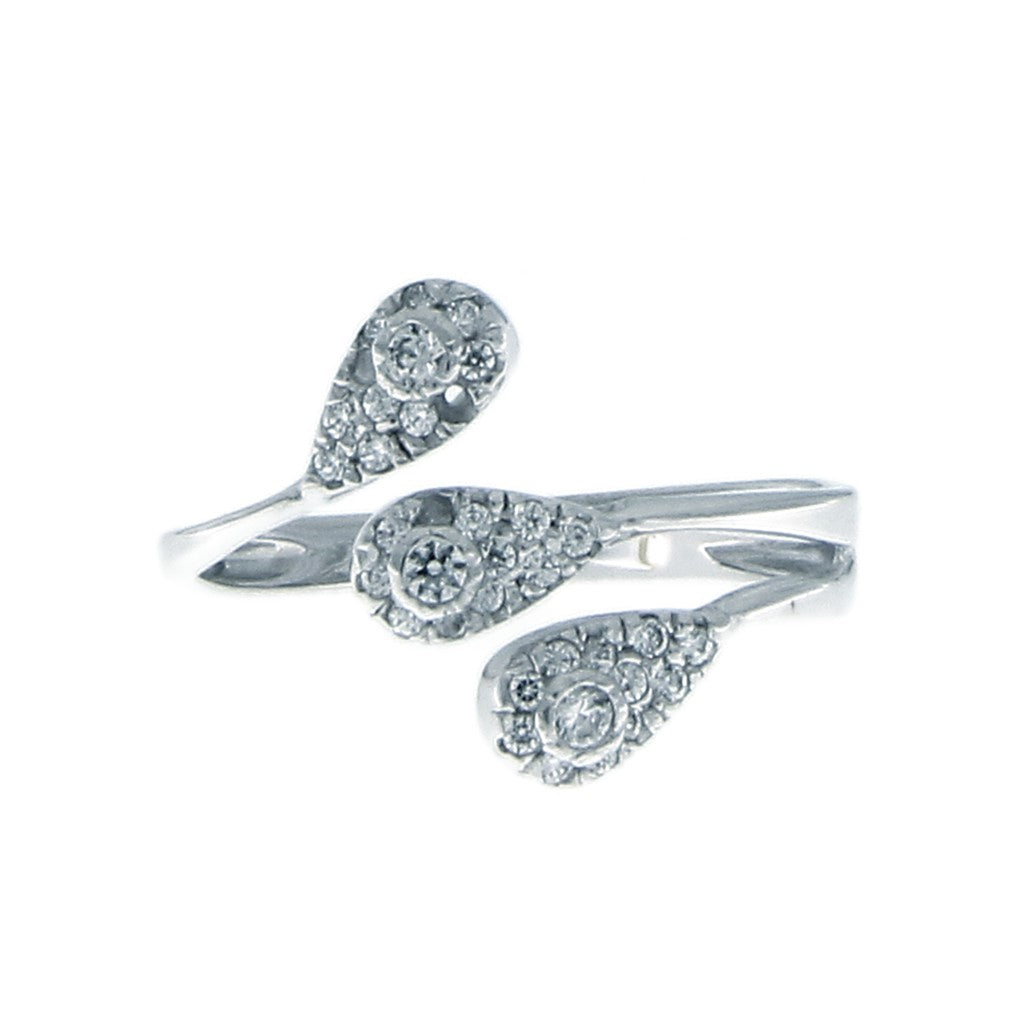 Anello Contrariè Zirconi