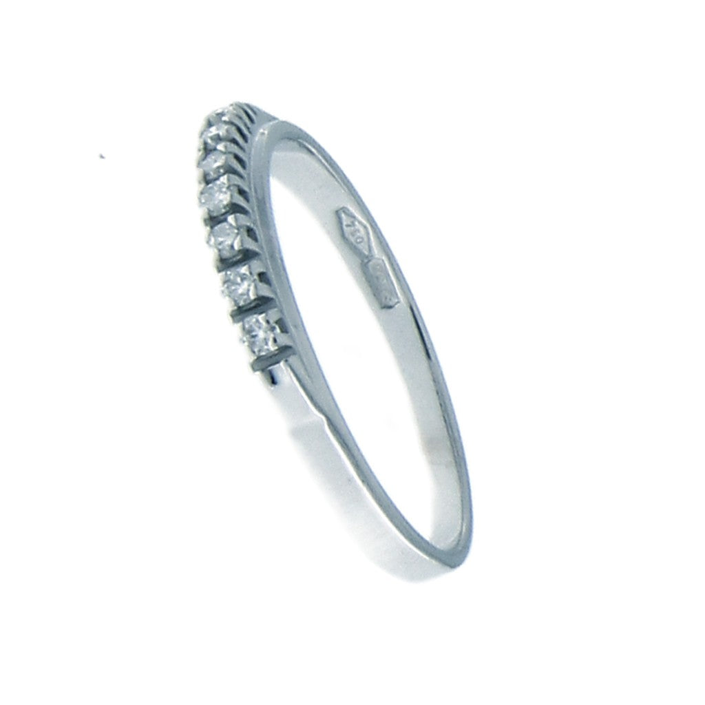 Anello Riviera con 7 Diamanti da 0.02 CT