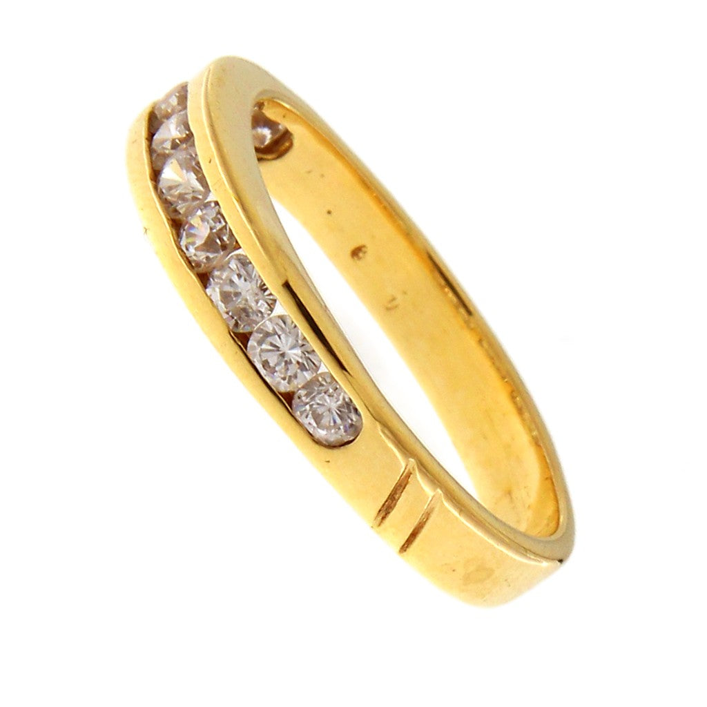 Anello Riviera con Pietre Bianche