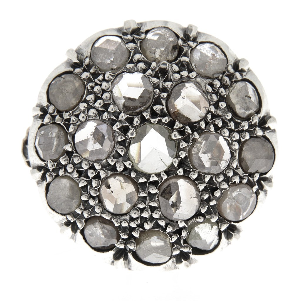 Anello in Stile Vintage con Schegge di Diamanti