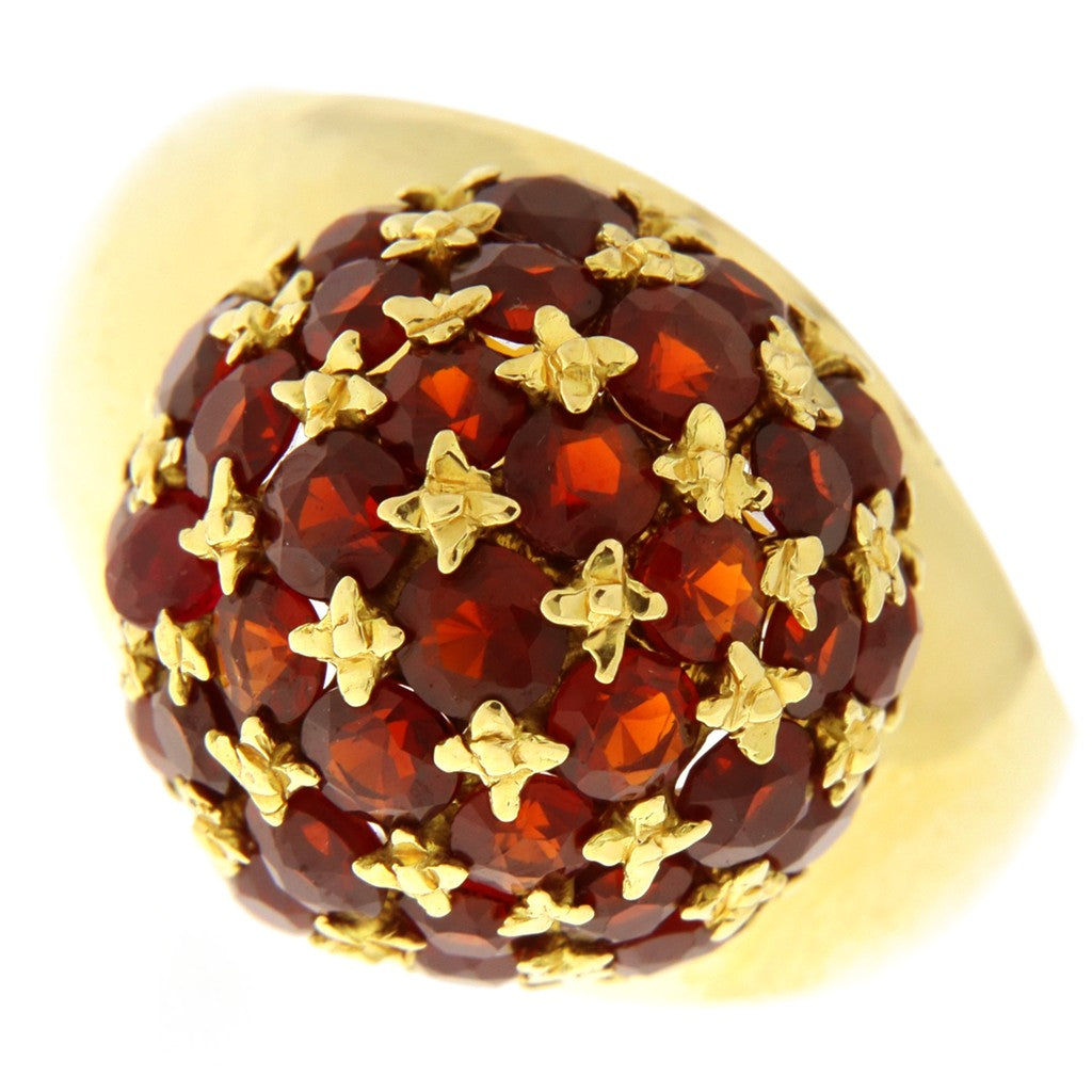 Anello Sfera con Granati