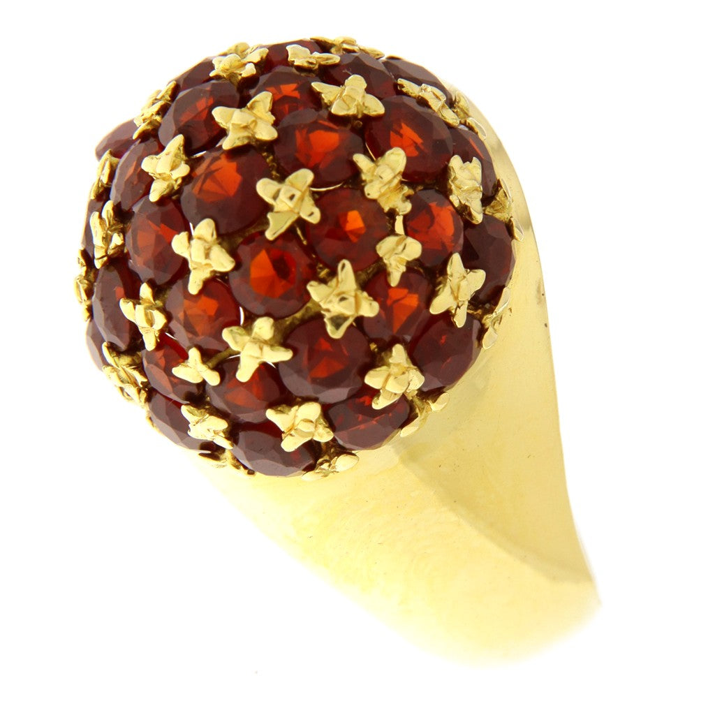 Anello Sfera con Granati