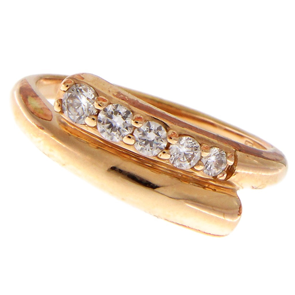 Anello Contrariè Zirconi
