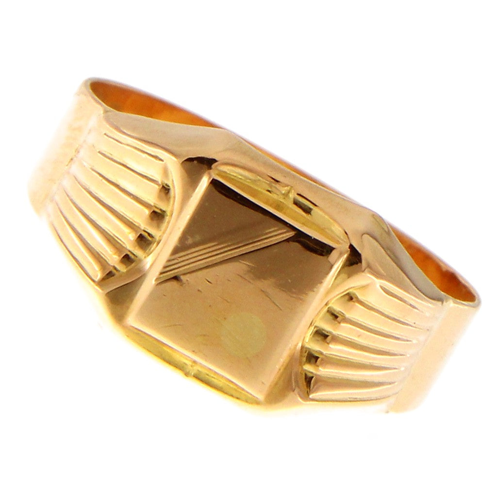 Anello Sigillo con Diagonale