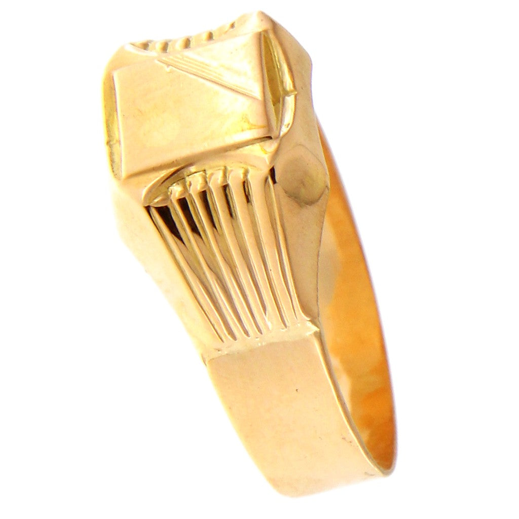 Anello Sigillo con Diagonale