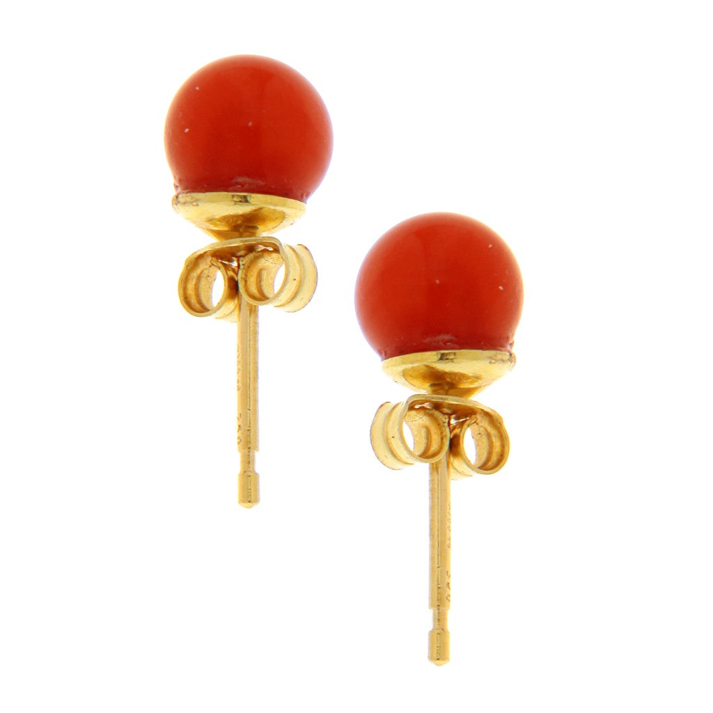 Orecchini Sfere Rosse