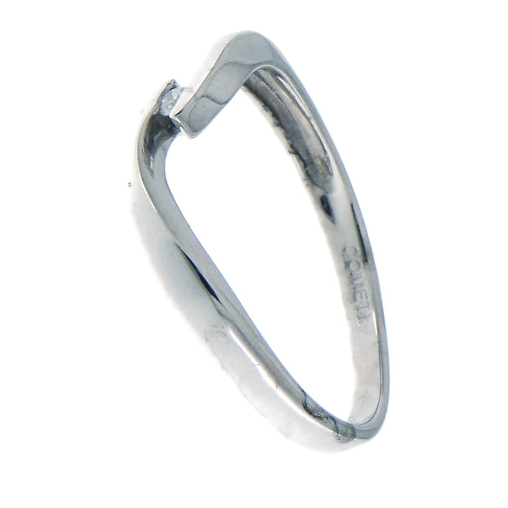 Anello Solitario Diamante da 0.02 CT
