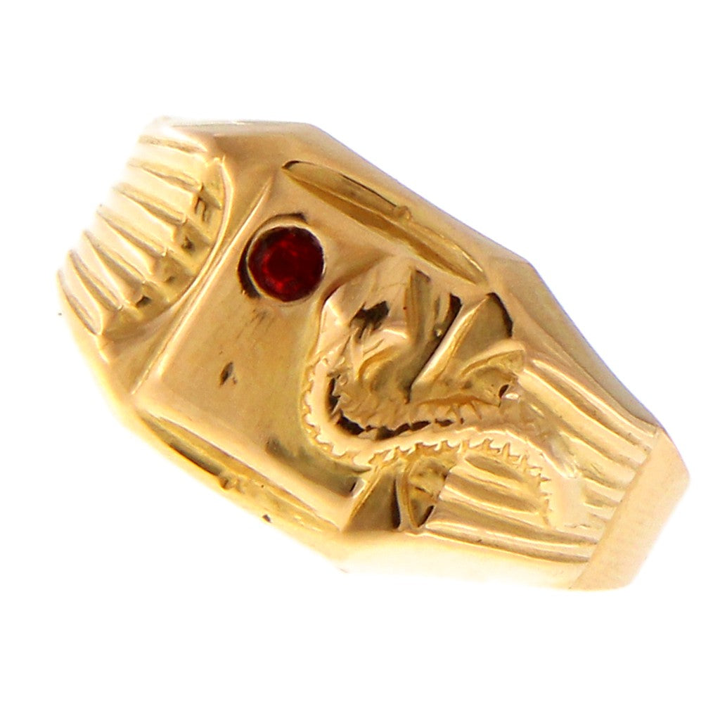 Anello Sigillo Serpente