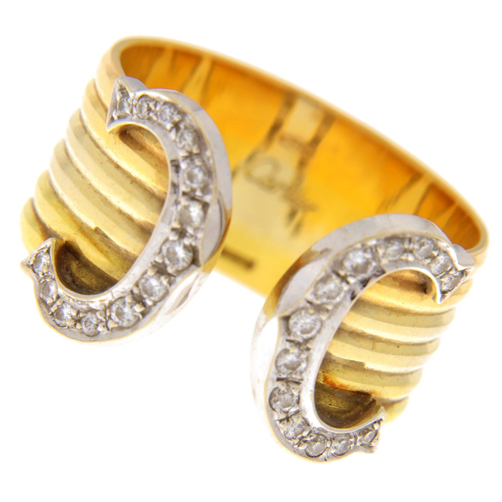 C.C. Trinity Brand Anello Fascia Aperta con Diamanti (articolo NON in saldo)