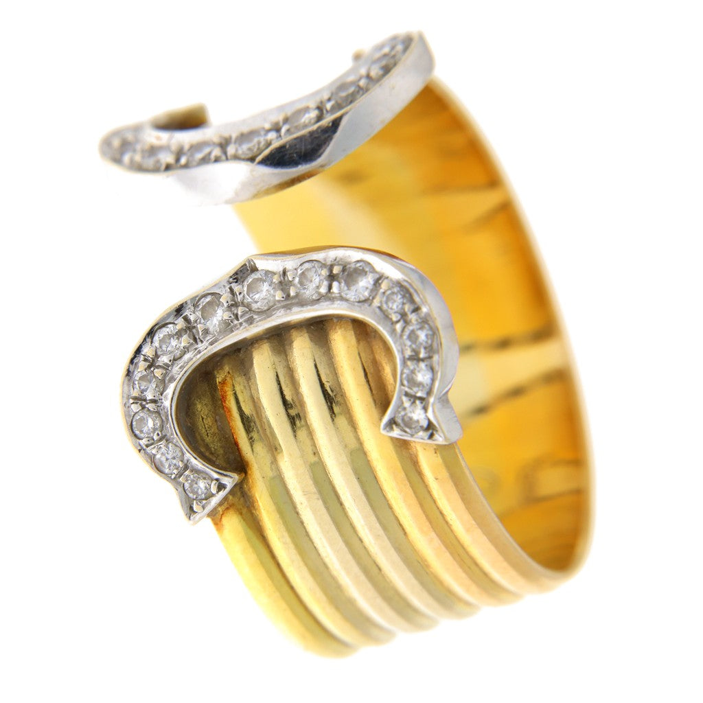 C.C. Trinity Brand Anello Fascia Aperta con Diamanti (articolo NON in saldo)