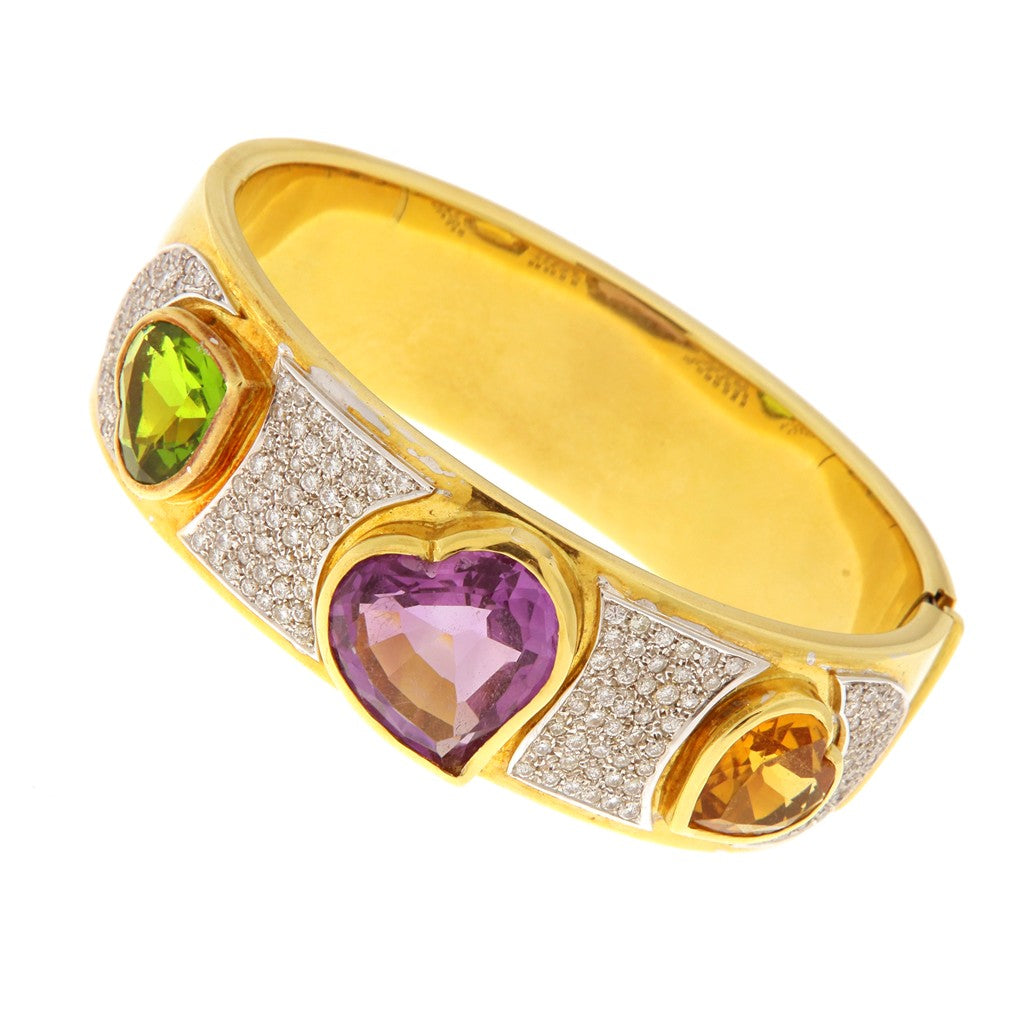 Bracciale con Diamantini e Quarzi Colorati (articolo NON in saldo)
