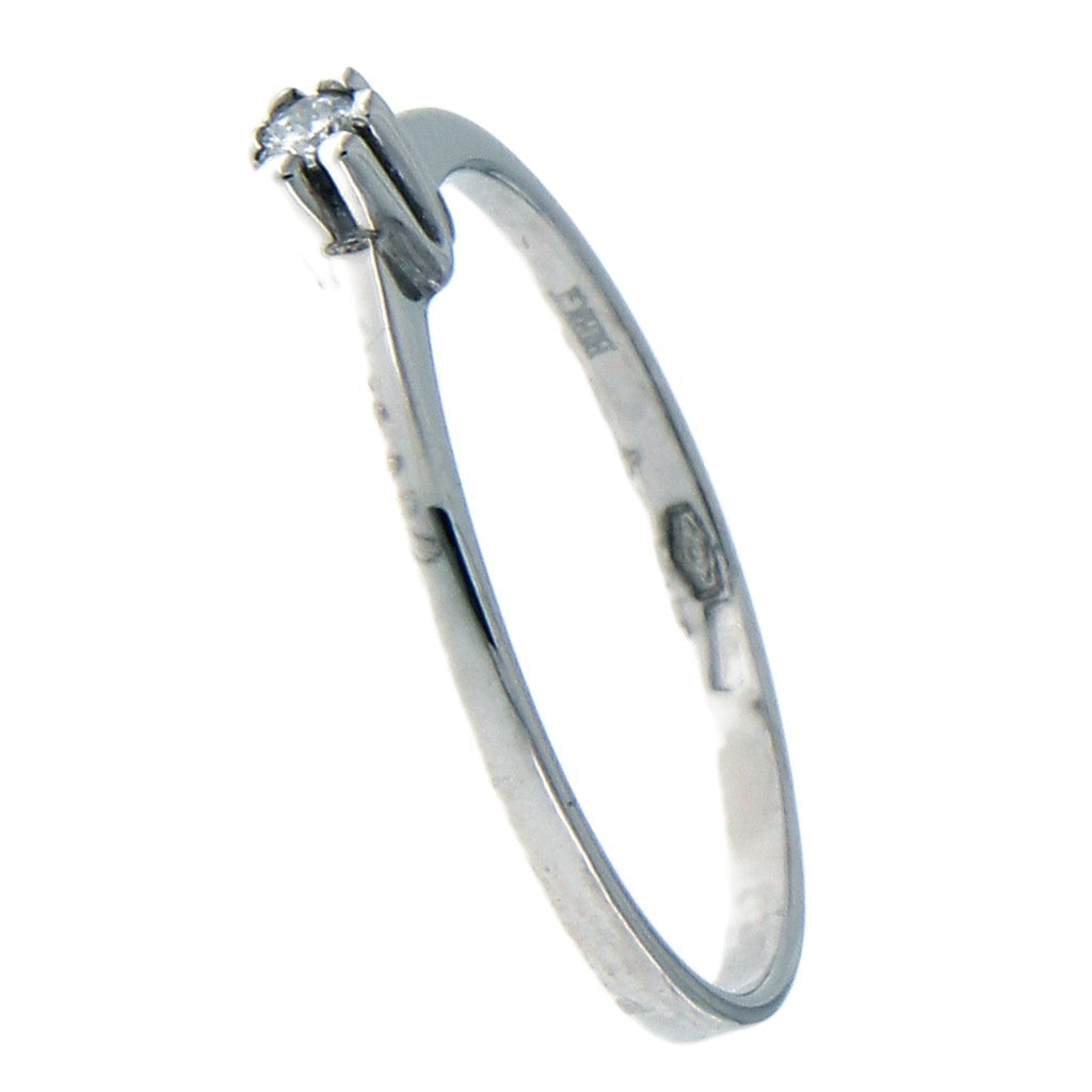Anello Solitario Zircone Piccolo