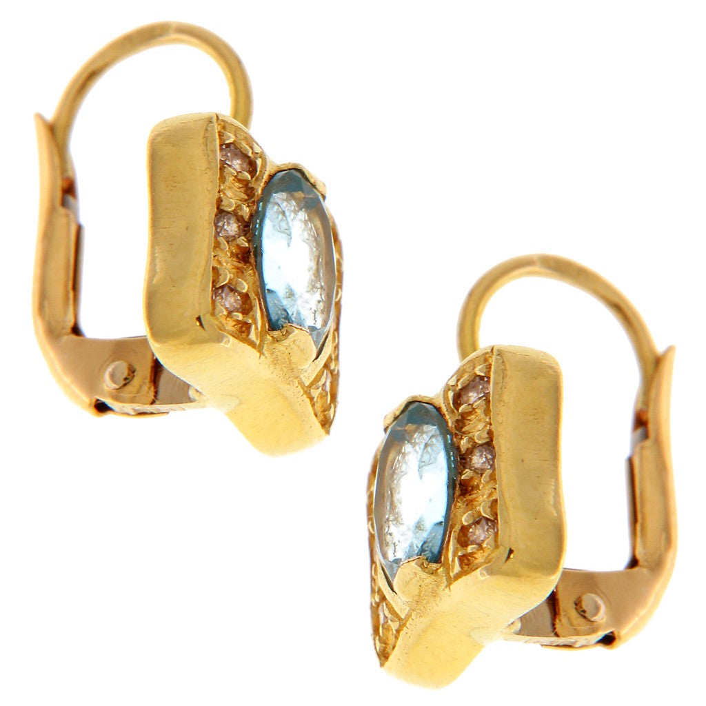 Orecchini con Pietra Celeste