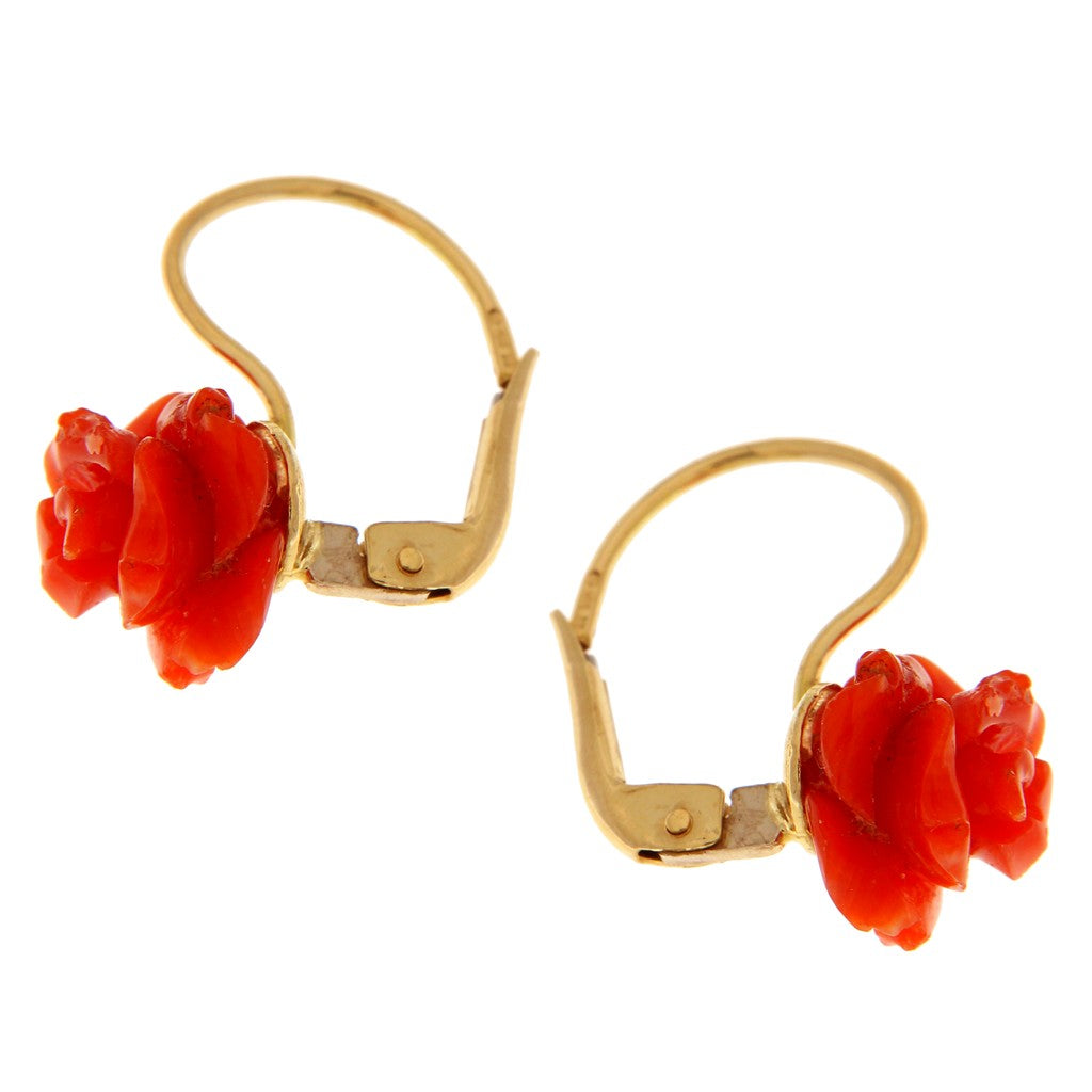 Orecchini a Rose Rosse