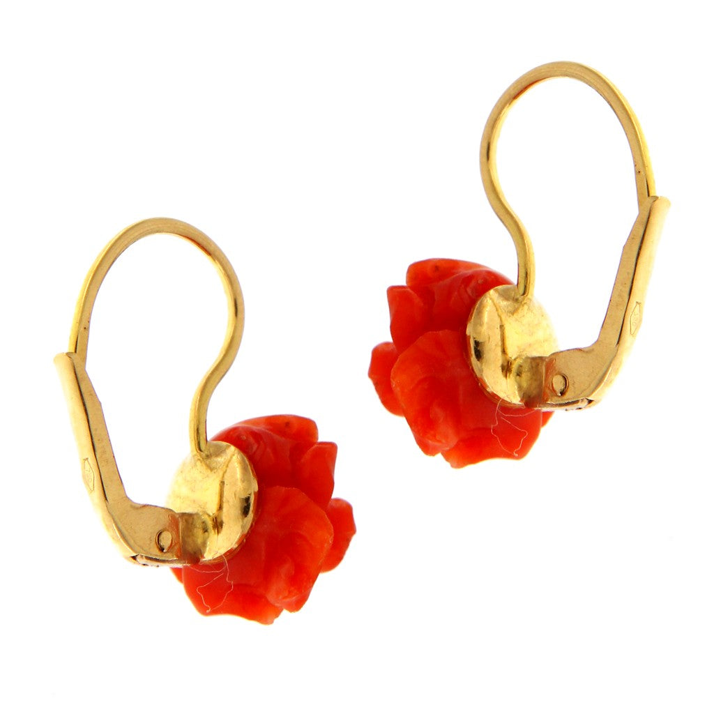 Orecchini a Rose Rosse