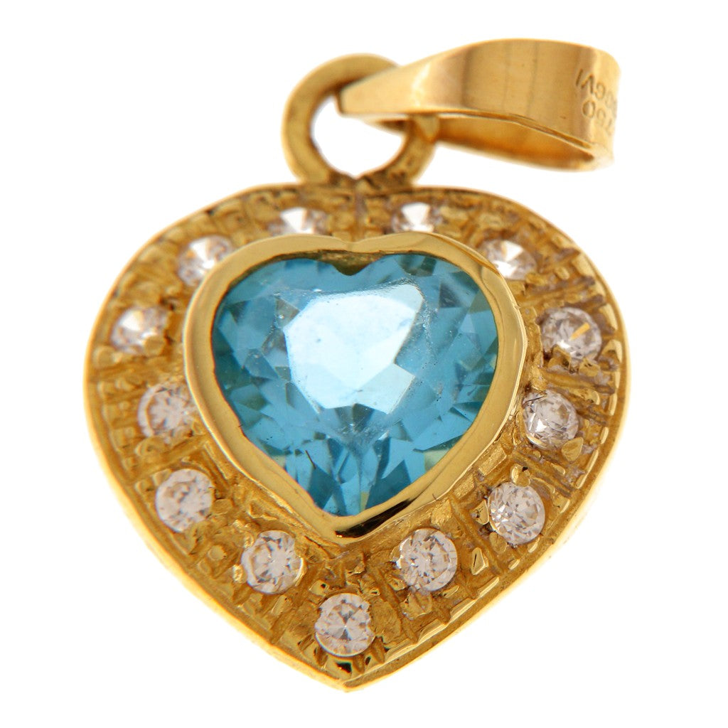 Ciondolo Cuore Celeste