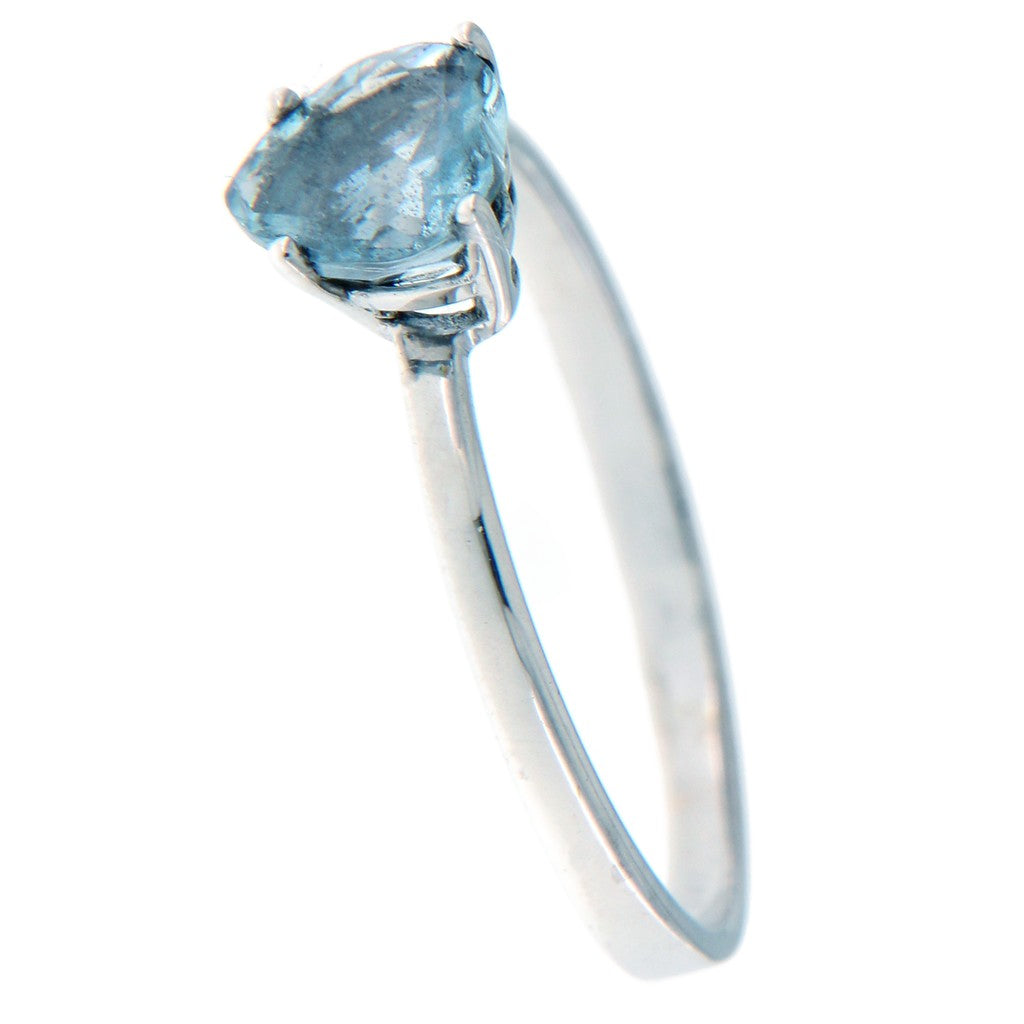Anello Cuore Celeste