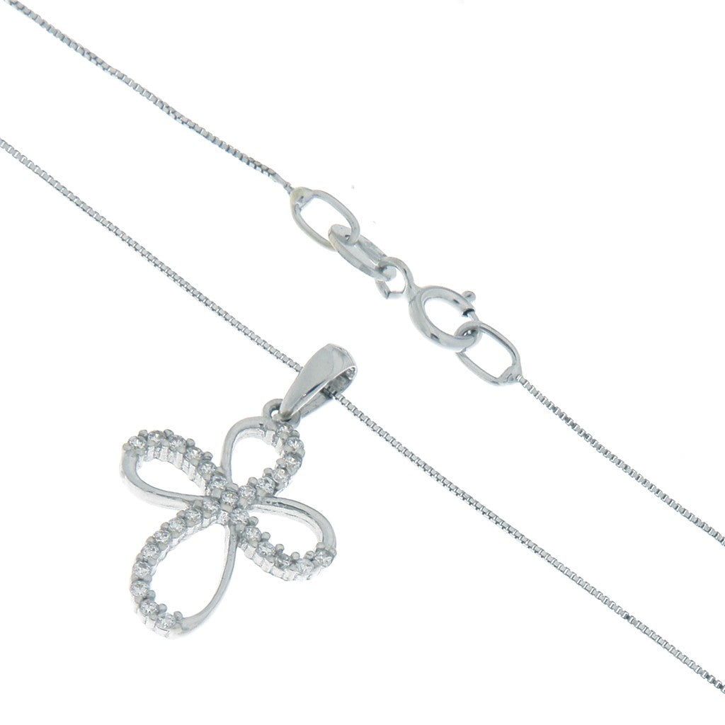 Collana Venetina con Croce Zirconi