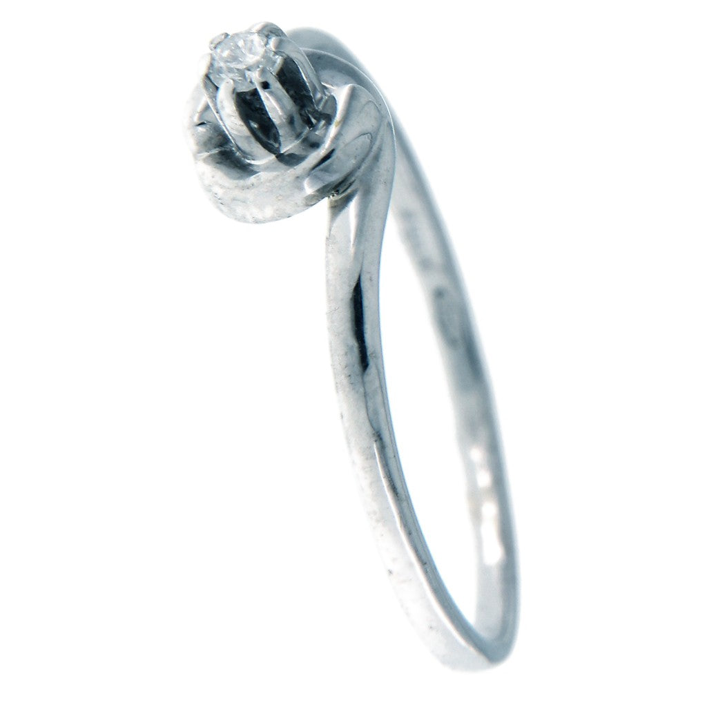 Anello Solitario Diamante da 0.05 CT