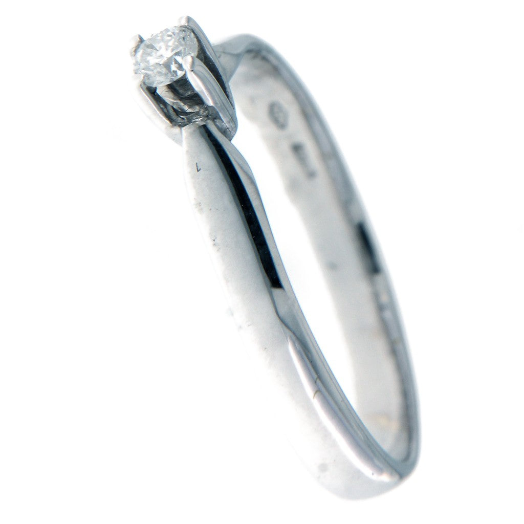 Anello Solitario Diamante da 0.1 CT