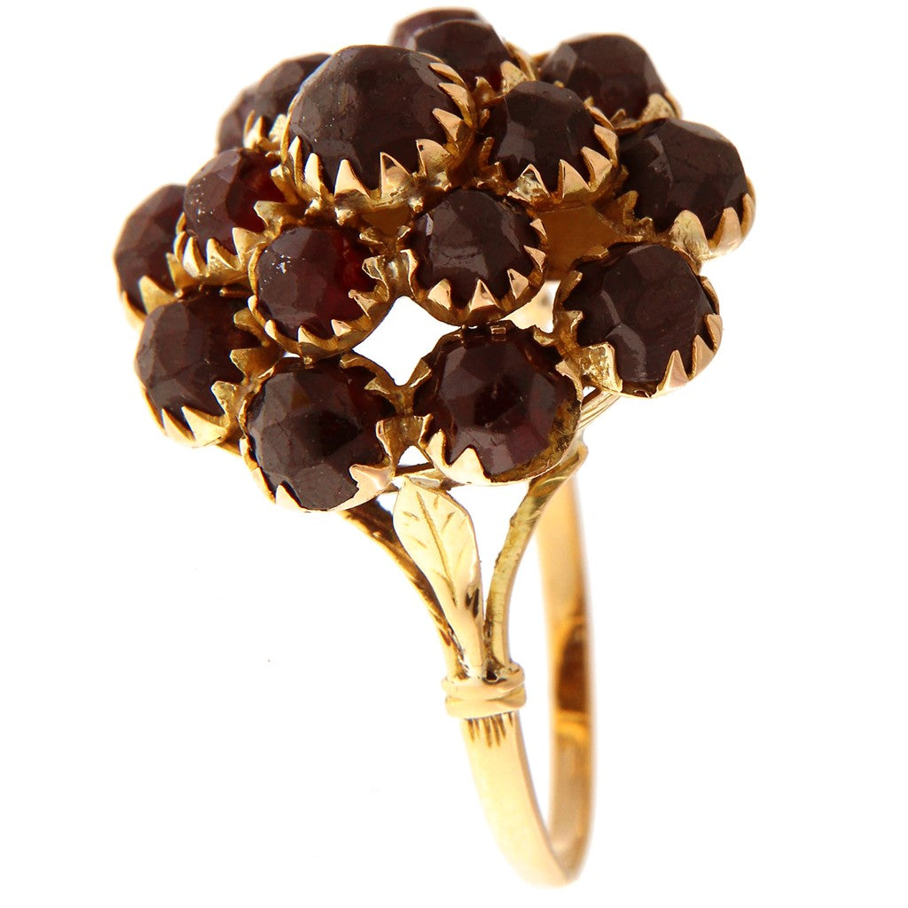 Anello Mora con Granati