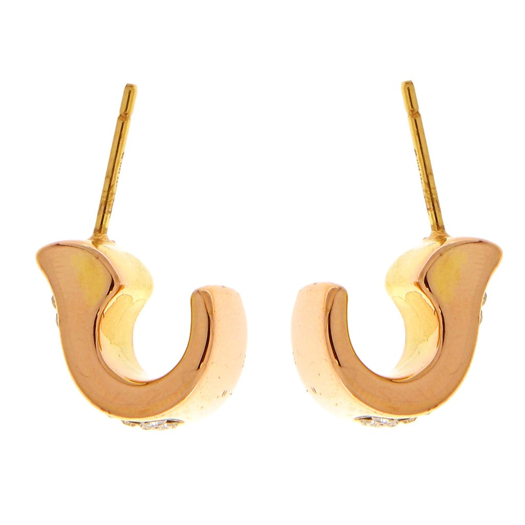 Orecchini a Virgola brillantinati