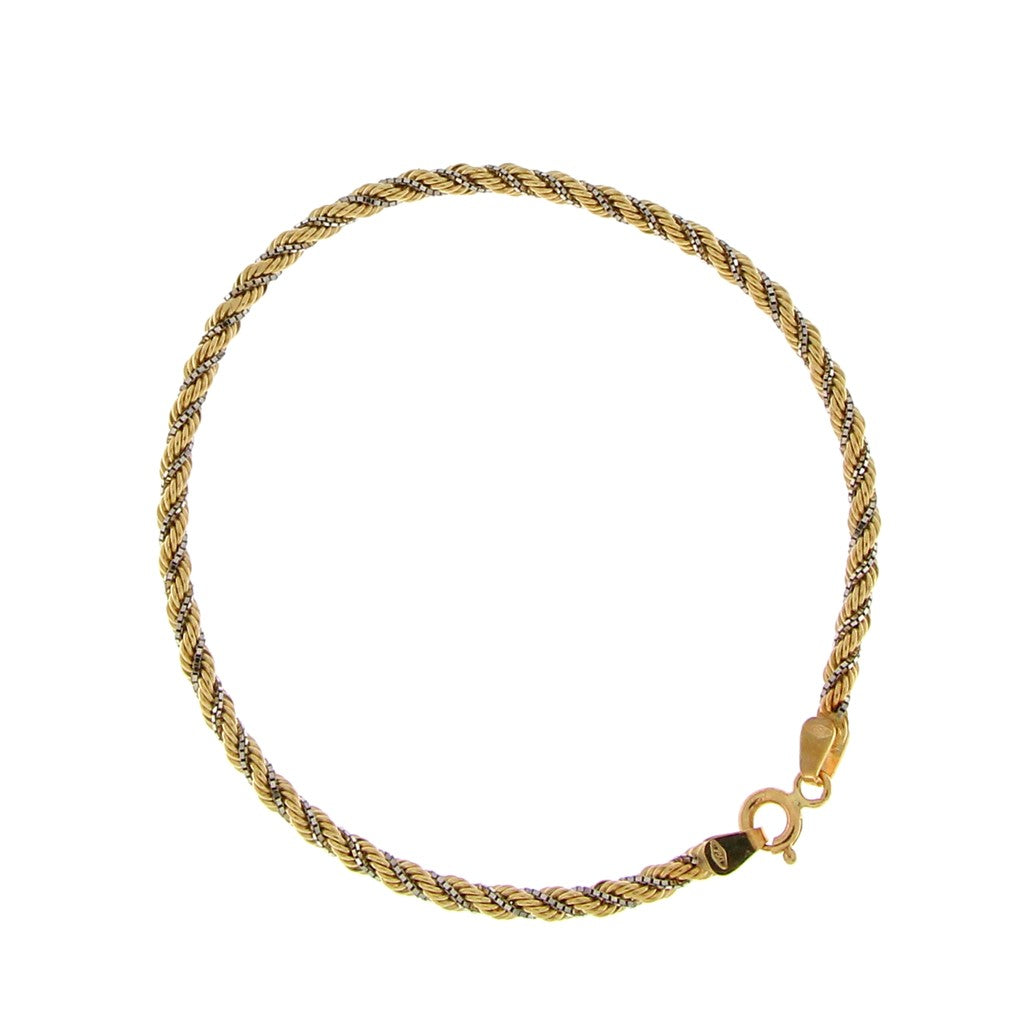 Bracciale Corda Torchon due ori