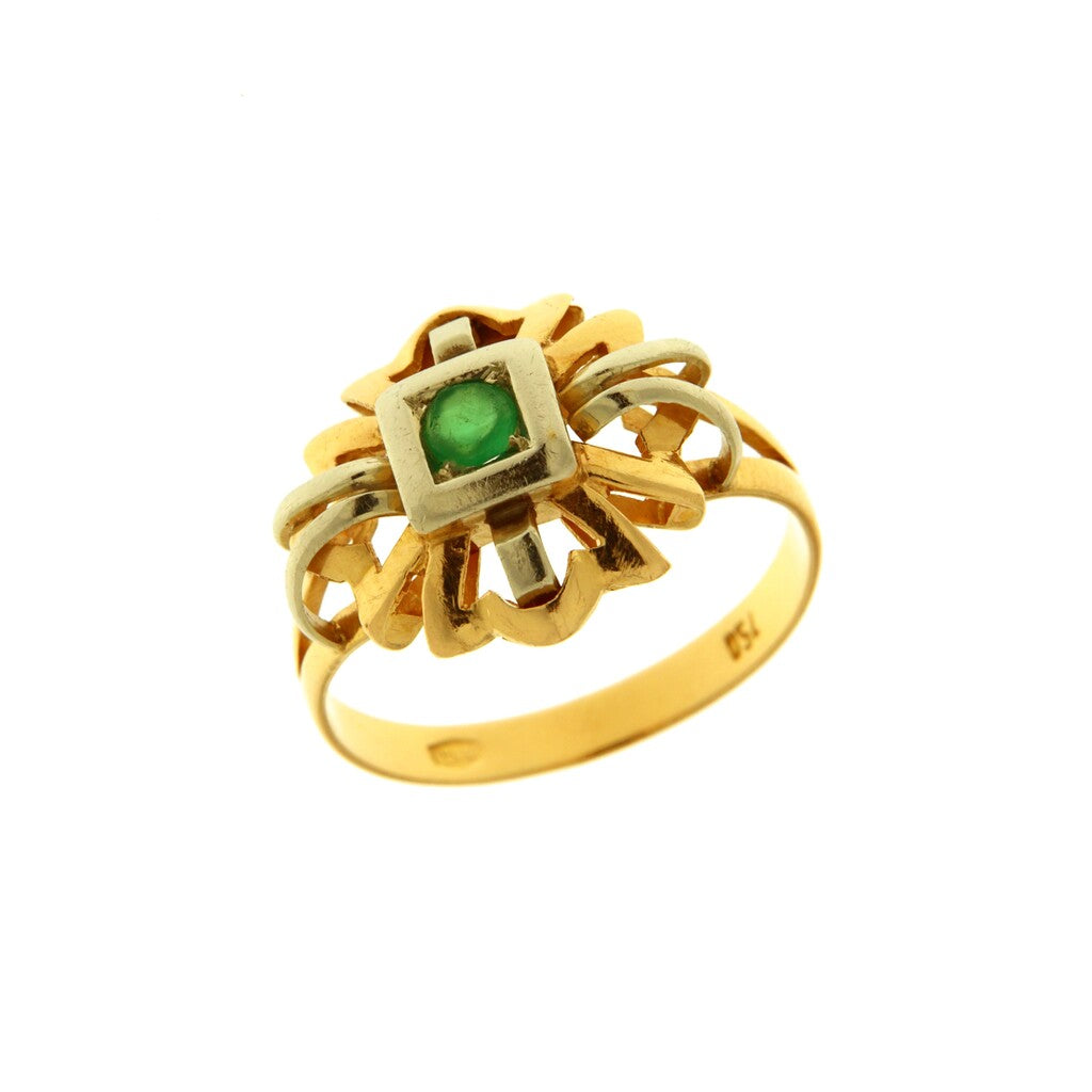 Anello vintage pietra verde